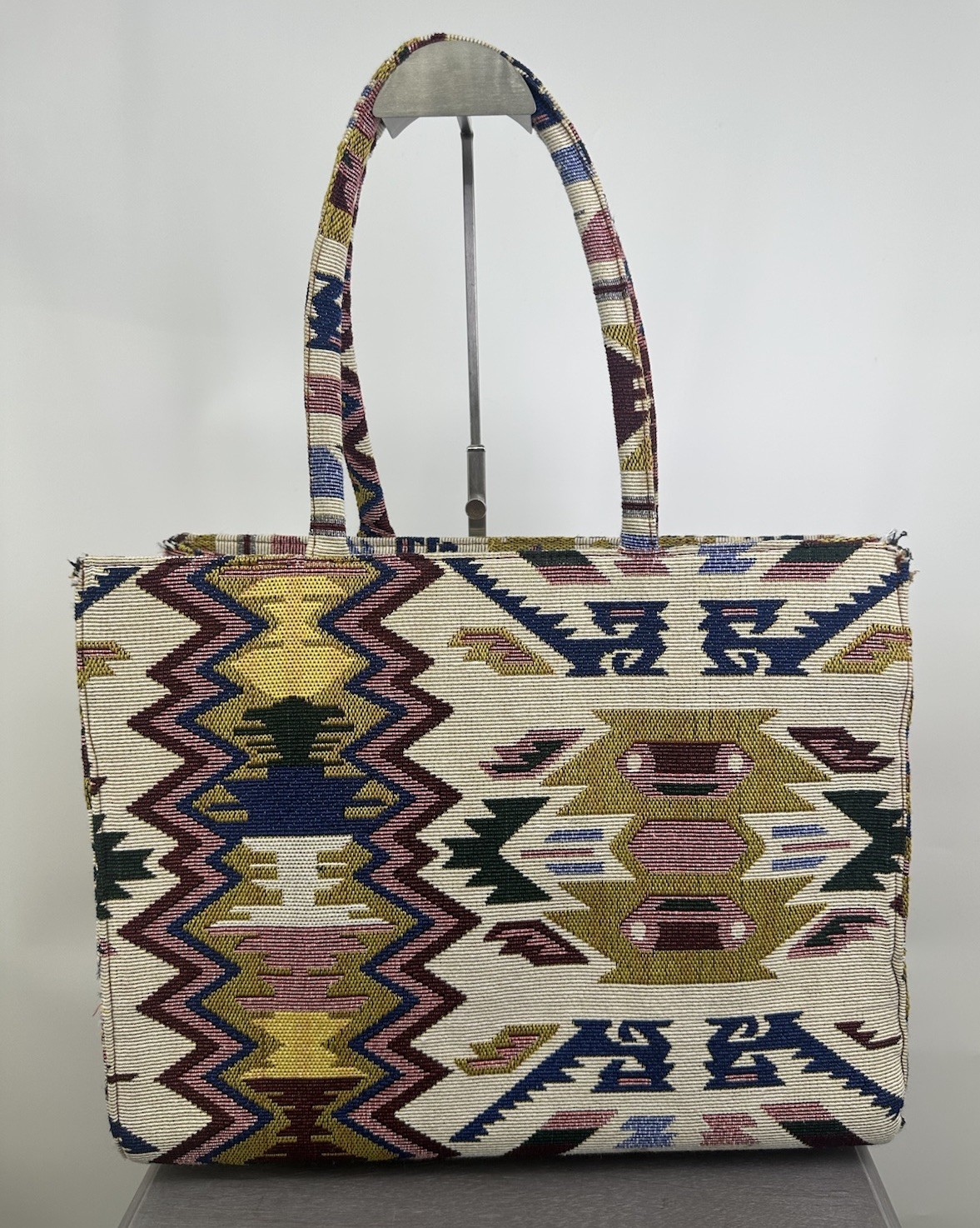 Boho Aztec Colorful Tote Bag Zipper Shoulder Bag Southwestern
