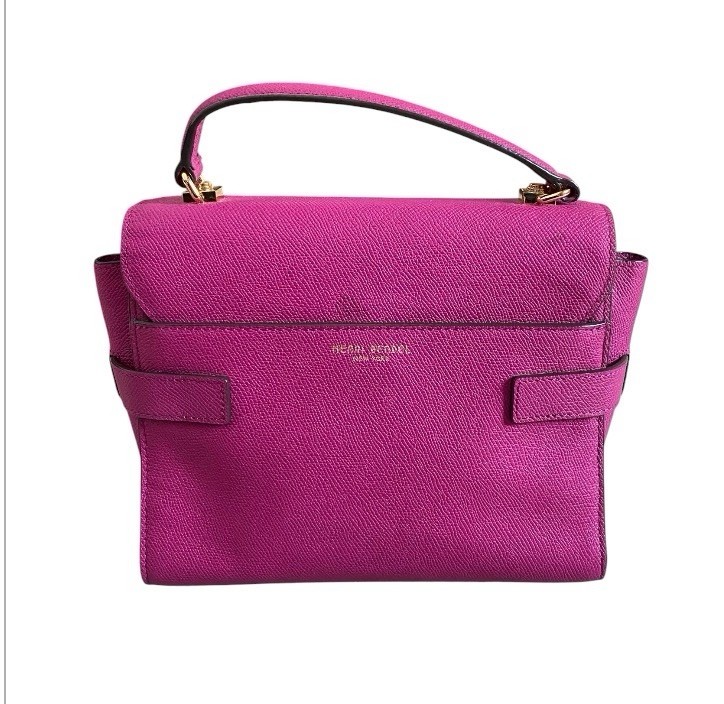 Henri Bendel Uptown Mini Magenta Top Handle Bag