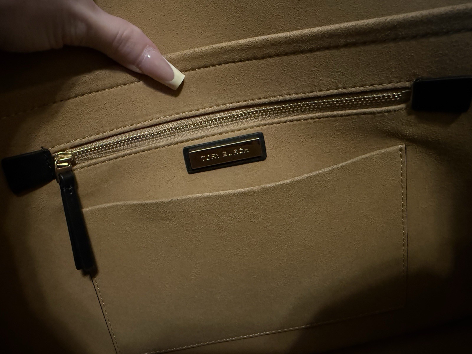 Tory Burch T Monogram Embossed Tote
