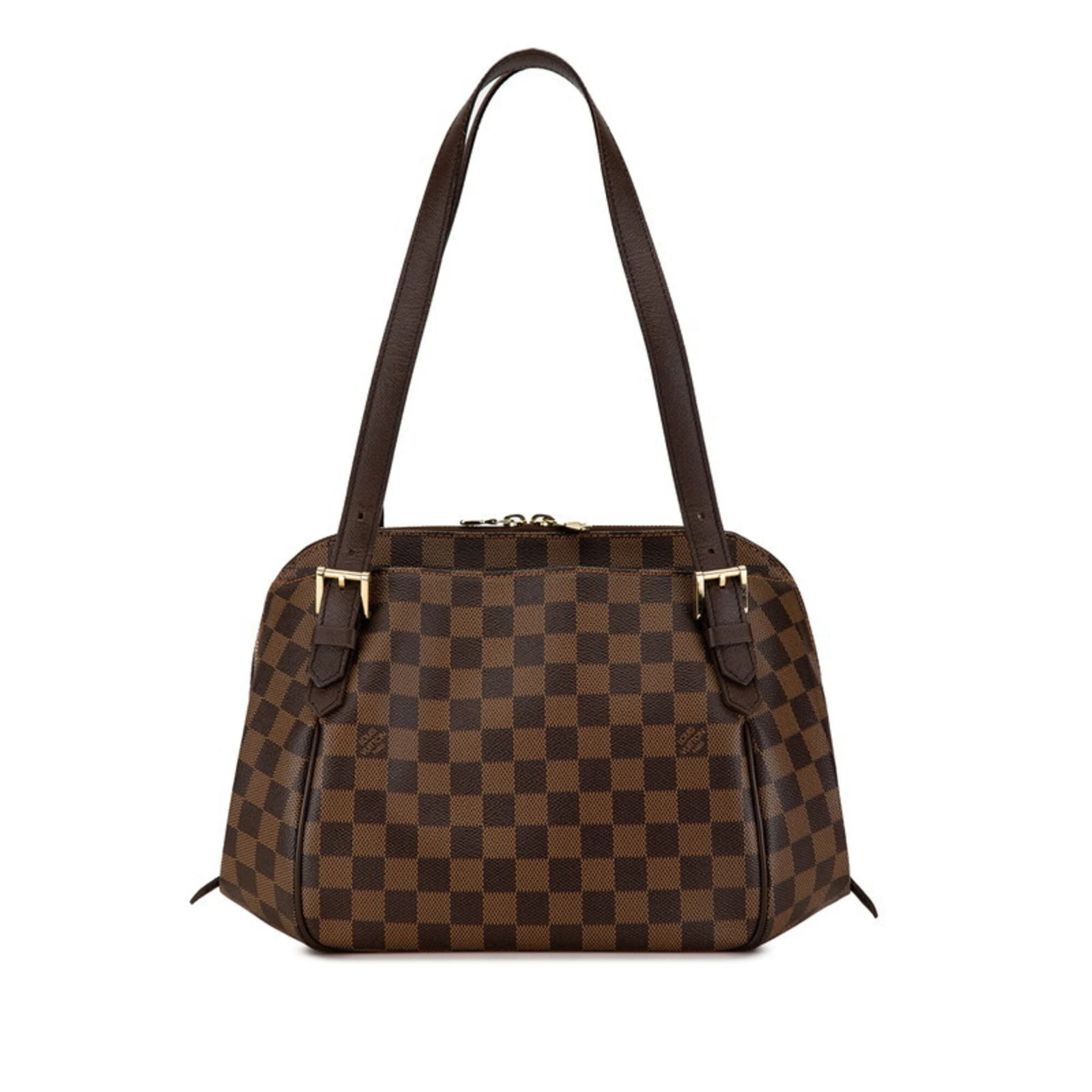 Louis Vuitton Damier Belem MM Shoulder Bag N51174 Brown Leather Wo… GZl1i9kn