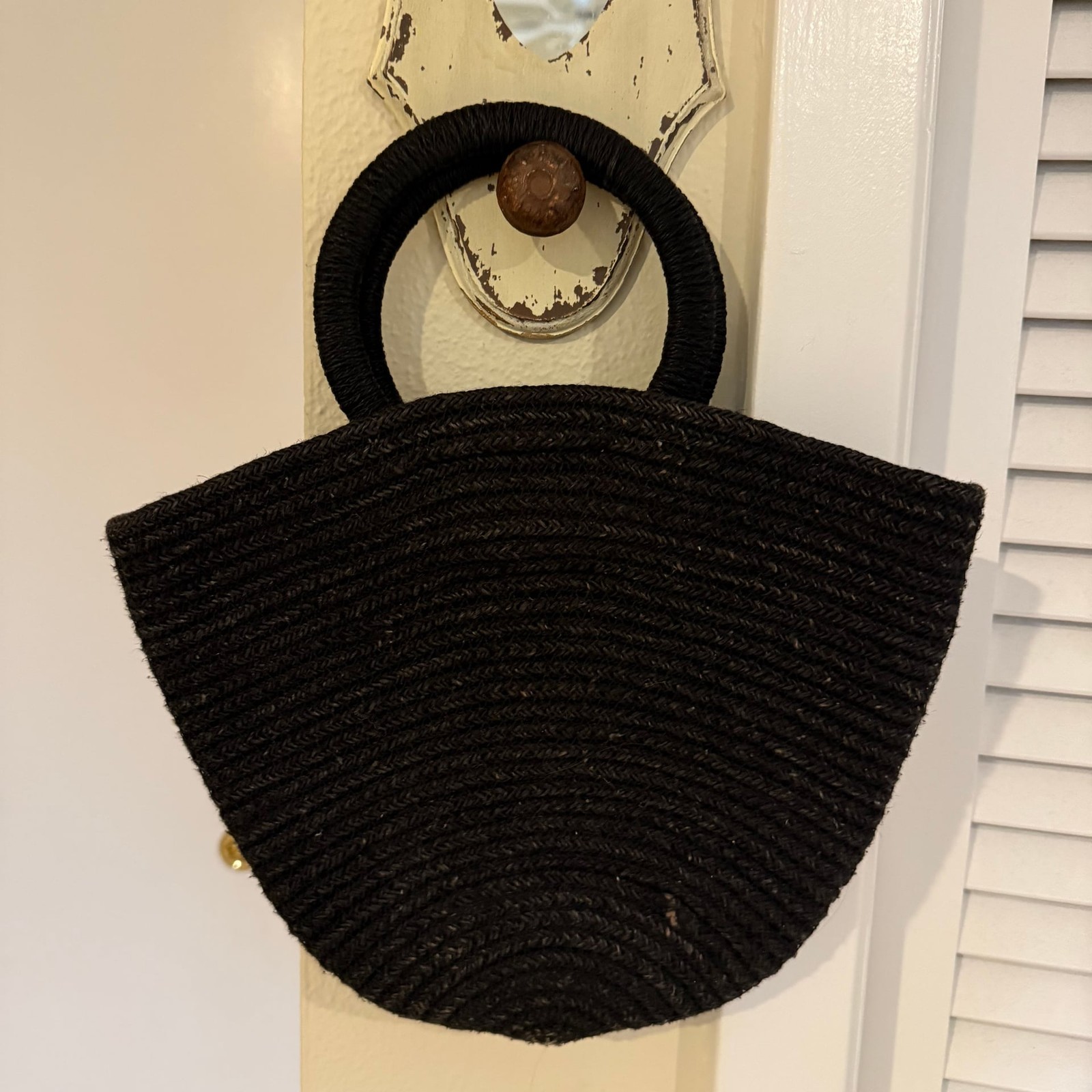 Reformation woven clutch