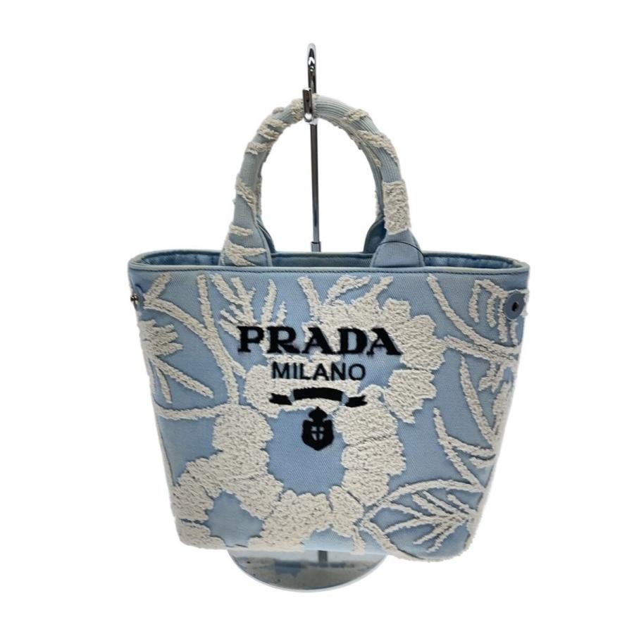 PRADA Bag: Drill 2WAY Handbag Blue W29H20.5D10.5cm w/o accessories;
