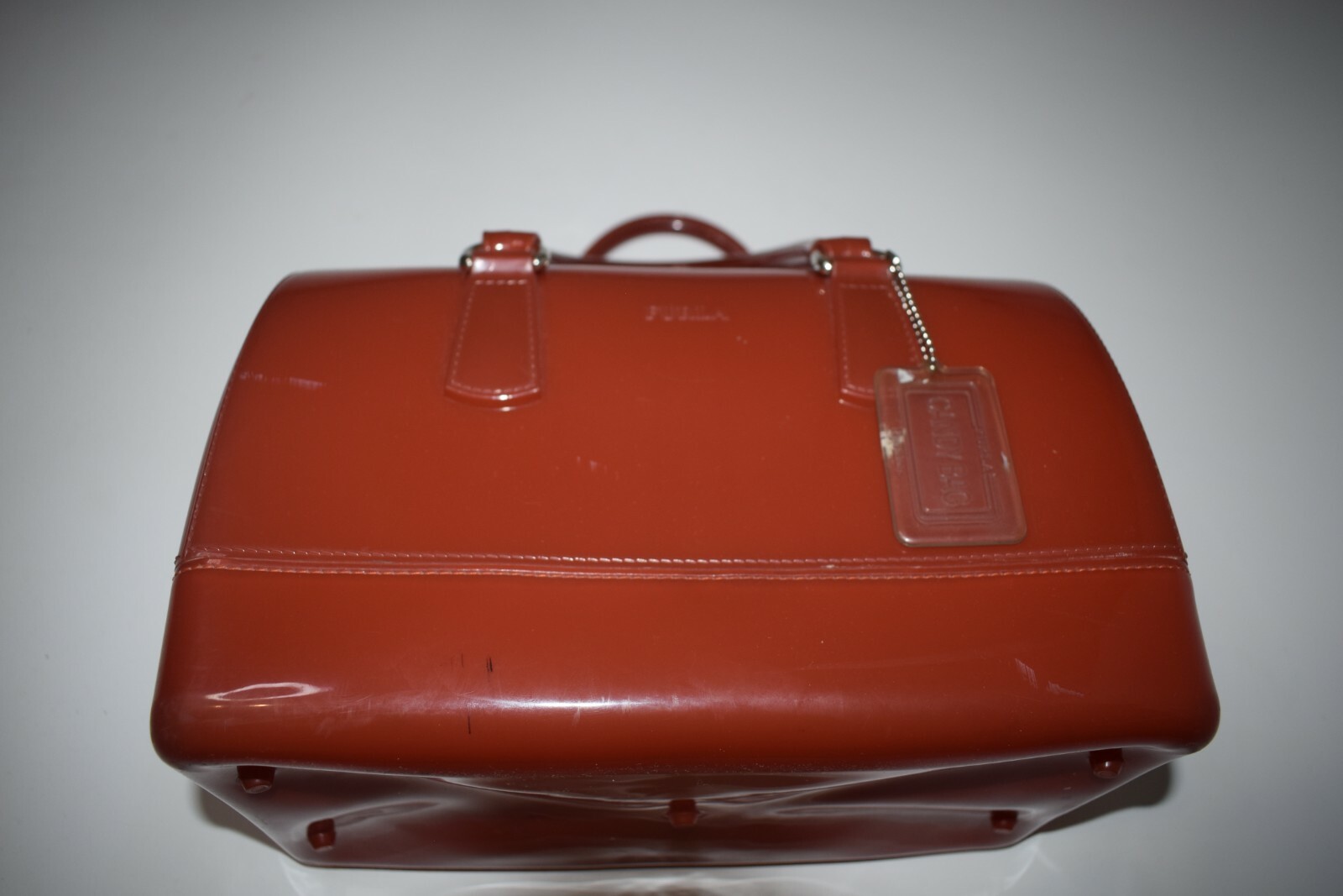 Furla CANDY Red Handbag Silicone Made In Italy
