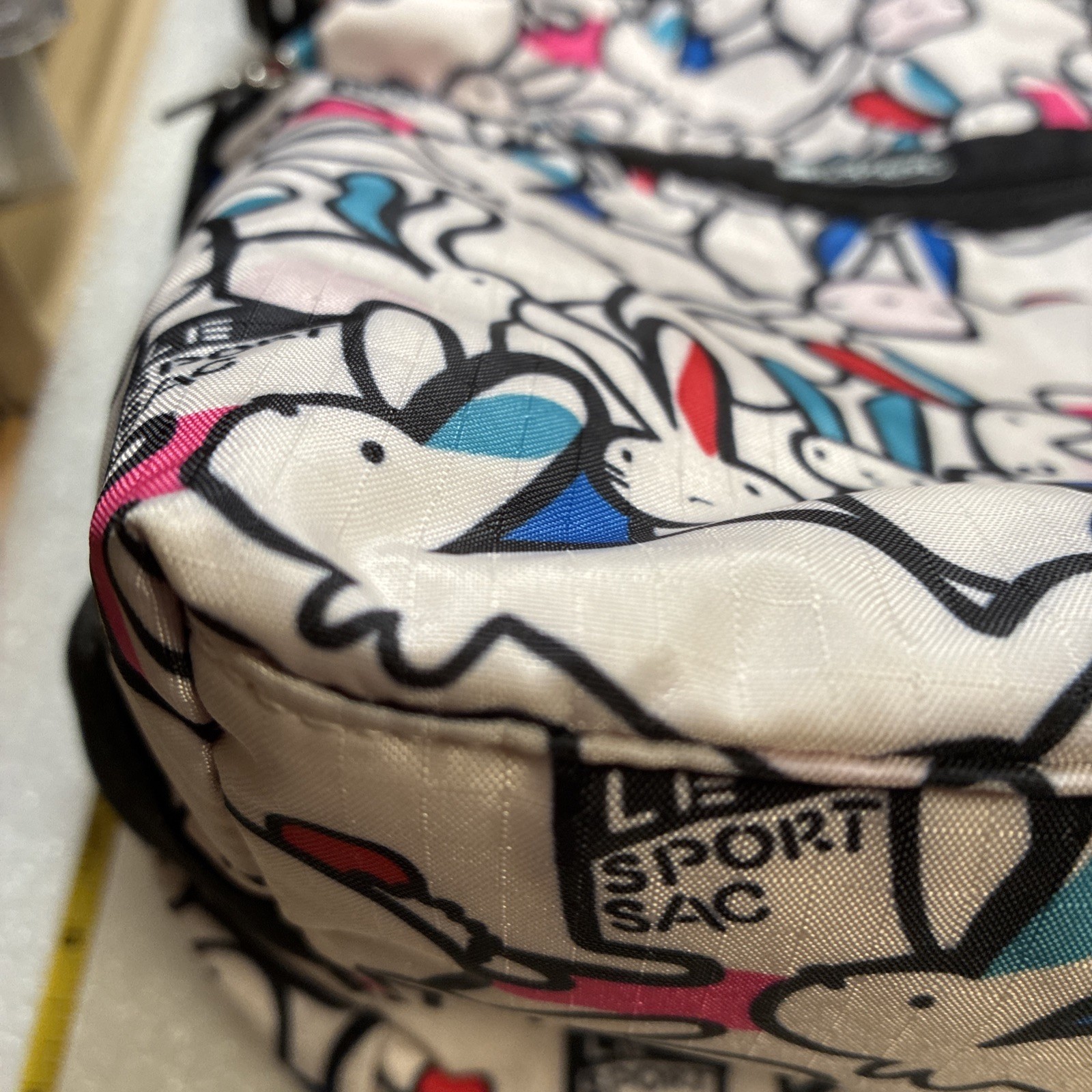 LeSportsac Playful Bunnies Bucket Bag, used