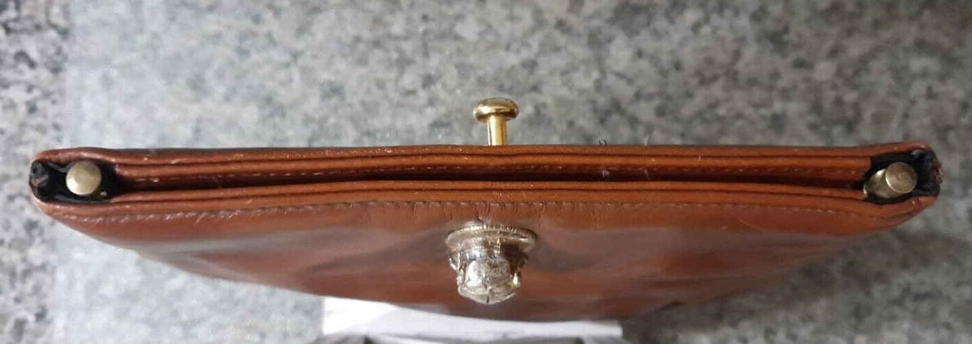 Vintage 1960s Ruth Saltz Leather Handbag Purse Tan – No Shoulder Strap