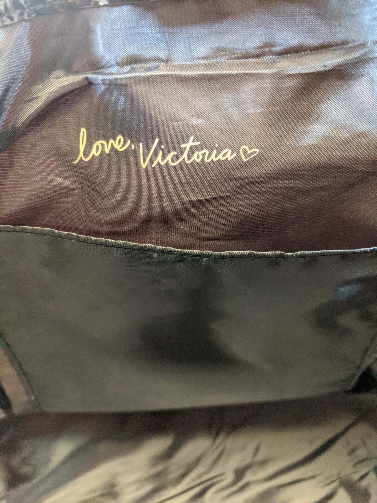 Victoria’s Secret Pink Canvas Tote Bag with Black Handles NWT 19×11 inches