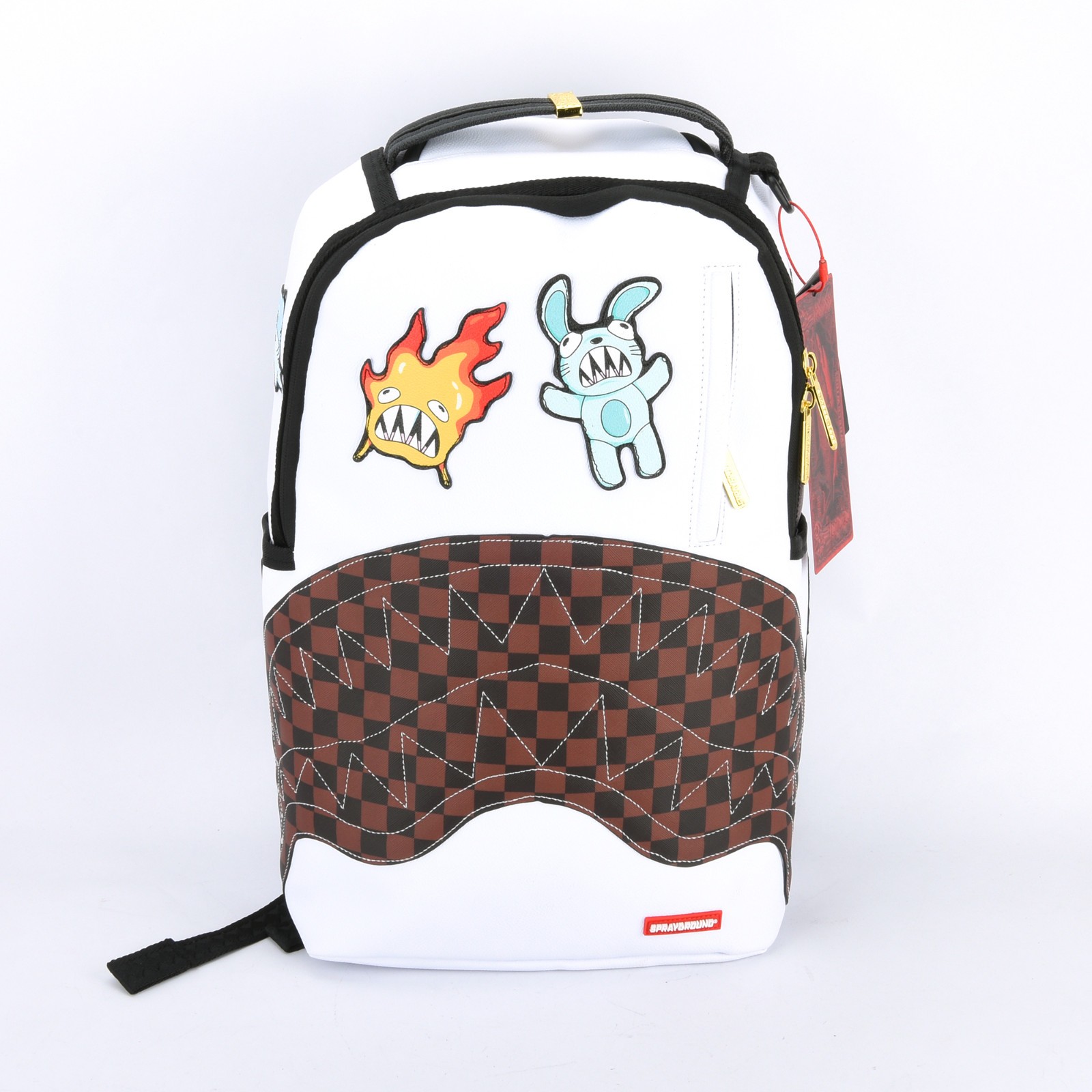 Sprayground Shark Let’s Make Some Noise Sharks Leather Backpack Unisex
