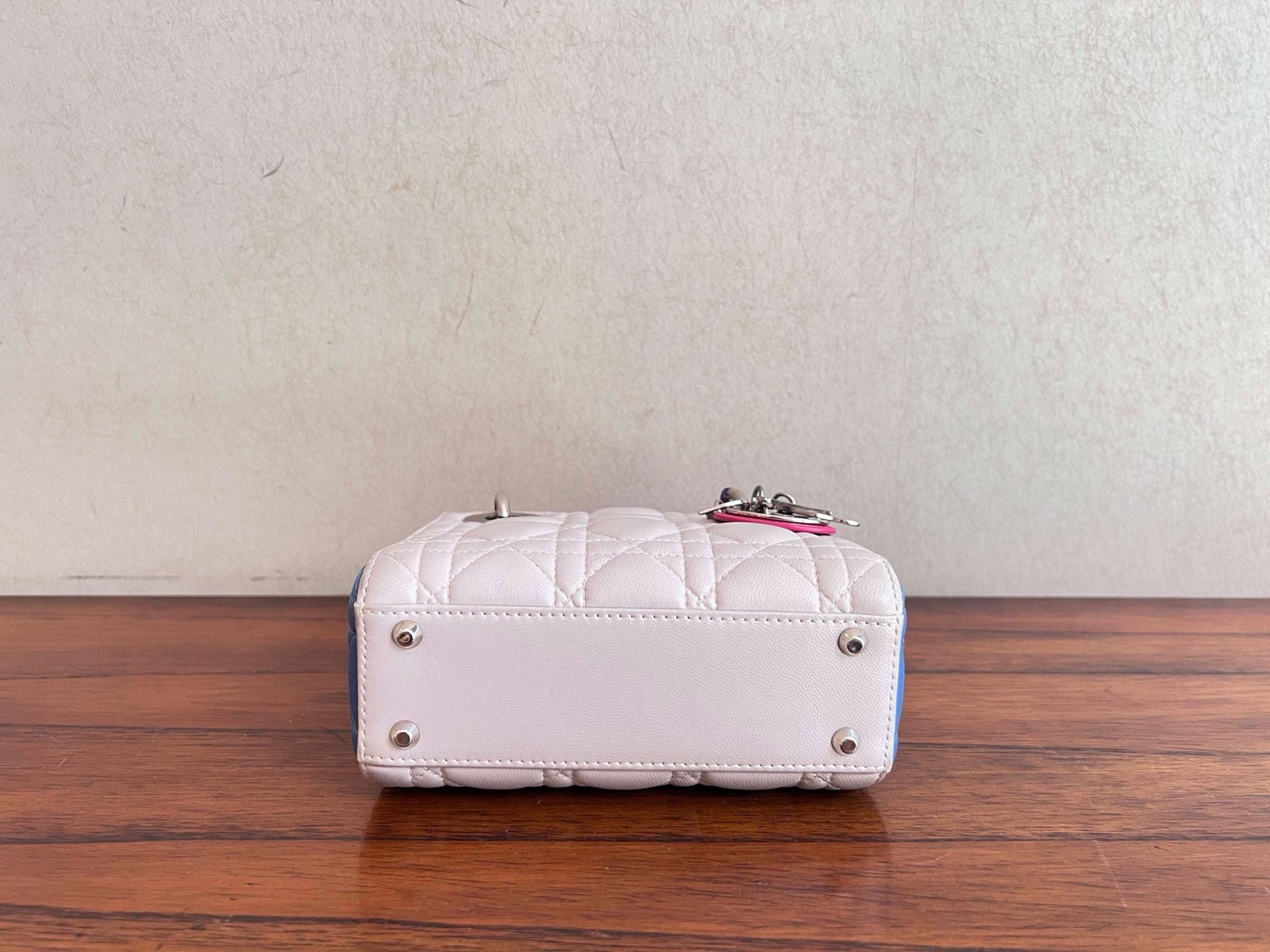 Dior Pre-Owned Authentic Backpack Colorblock Sheepskin Free Tracked Shipping