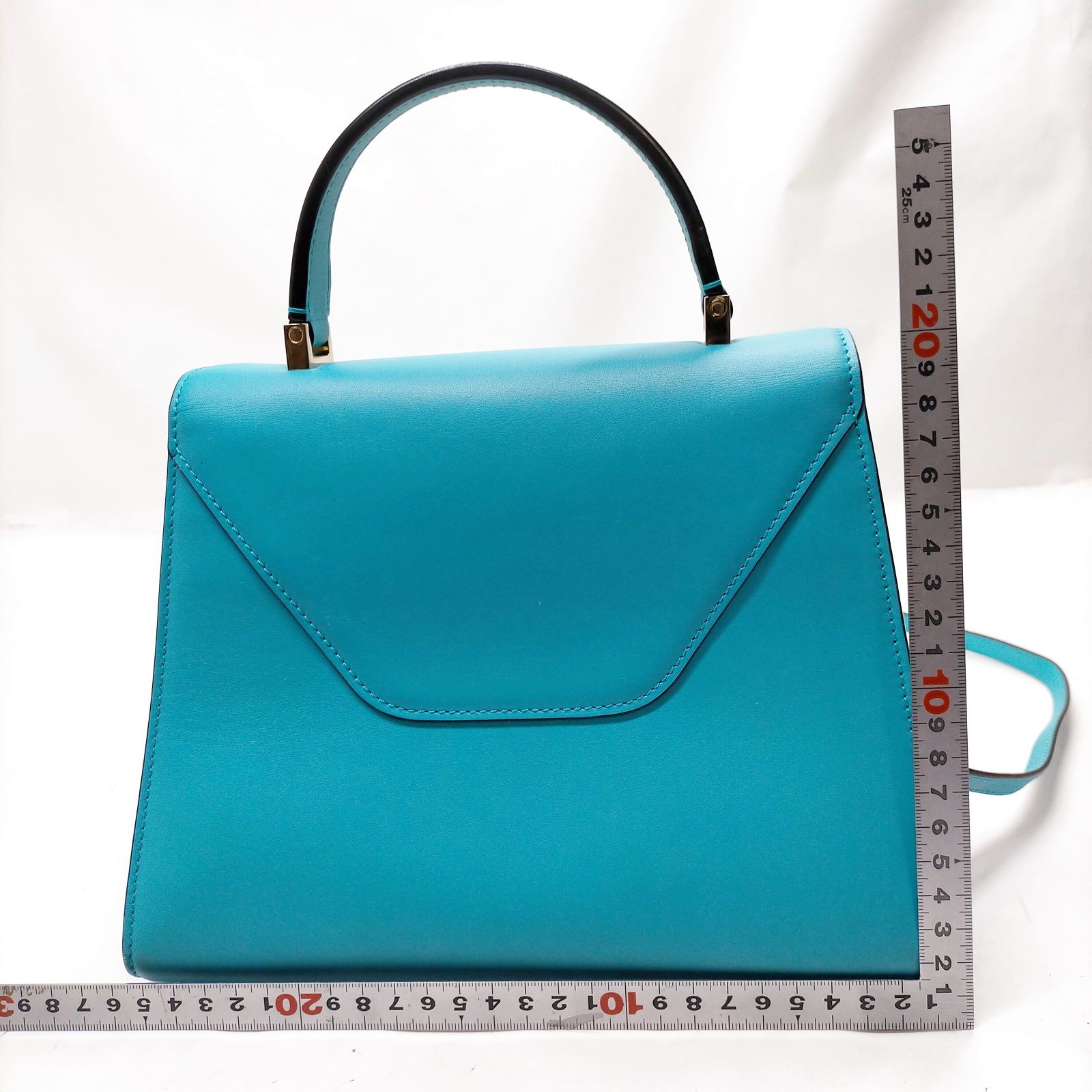 Valextra Hand Bag Blue Leather 3293037