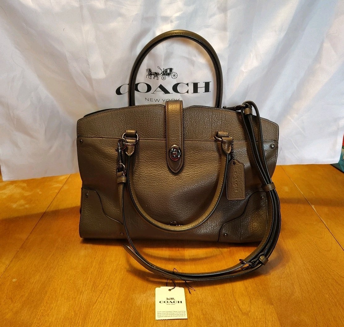 NWT RARE COACH MERCER SATCHEL 30 IN GRAIN LEATHER 37575 
