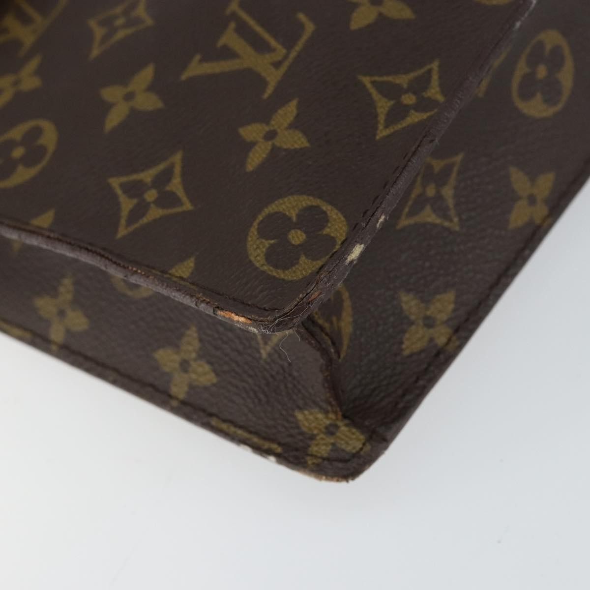 LOUIS VUITTON Monogram Porte Documents Senatur Briefcase M53335 LV Auth bs30830