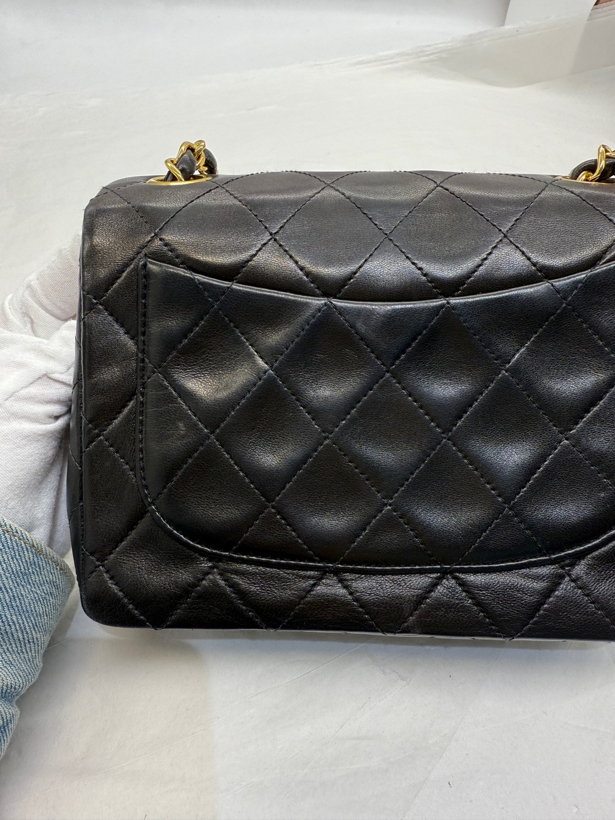 Chanel Caviar Black Leather Classic Chain Flap Crossbody Shoulder Bag