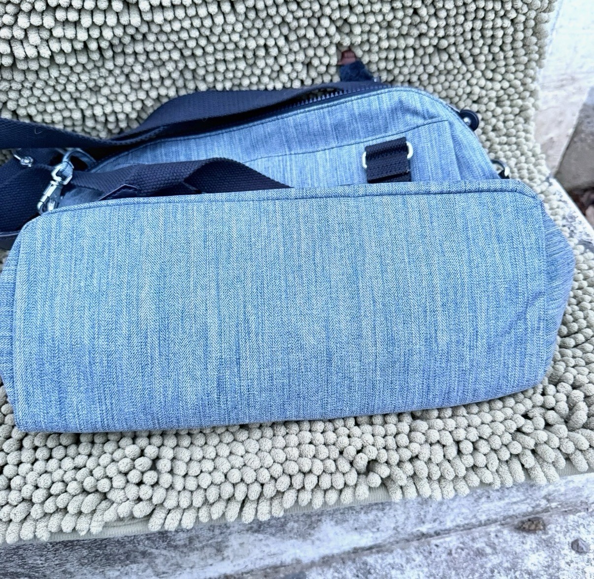 Kipling Felicity Tote Shoulder Crossbody Bag Indigo Blue NWT Gorilla Keychain