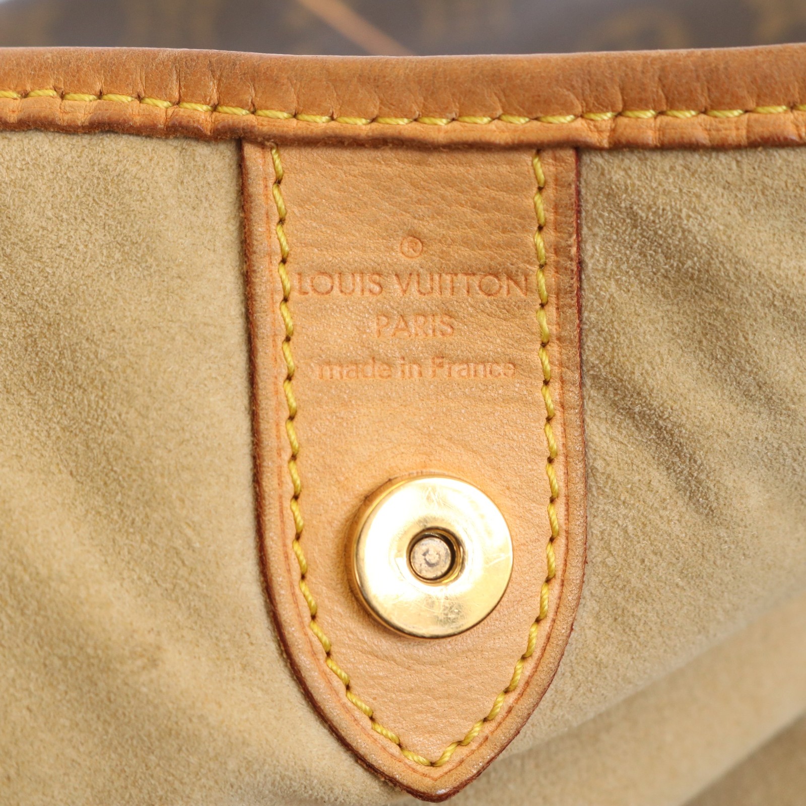 Authentic Louis Vuitton M56381 Galliera GM Brown Monogram Shoulder Bag