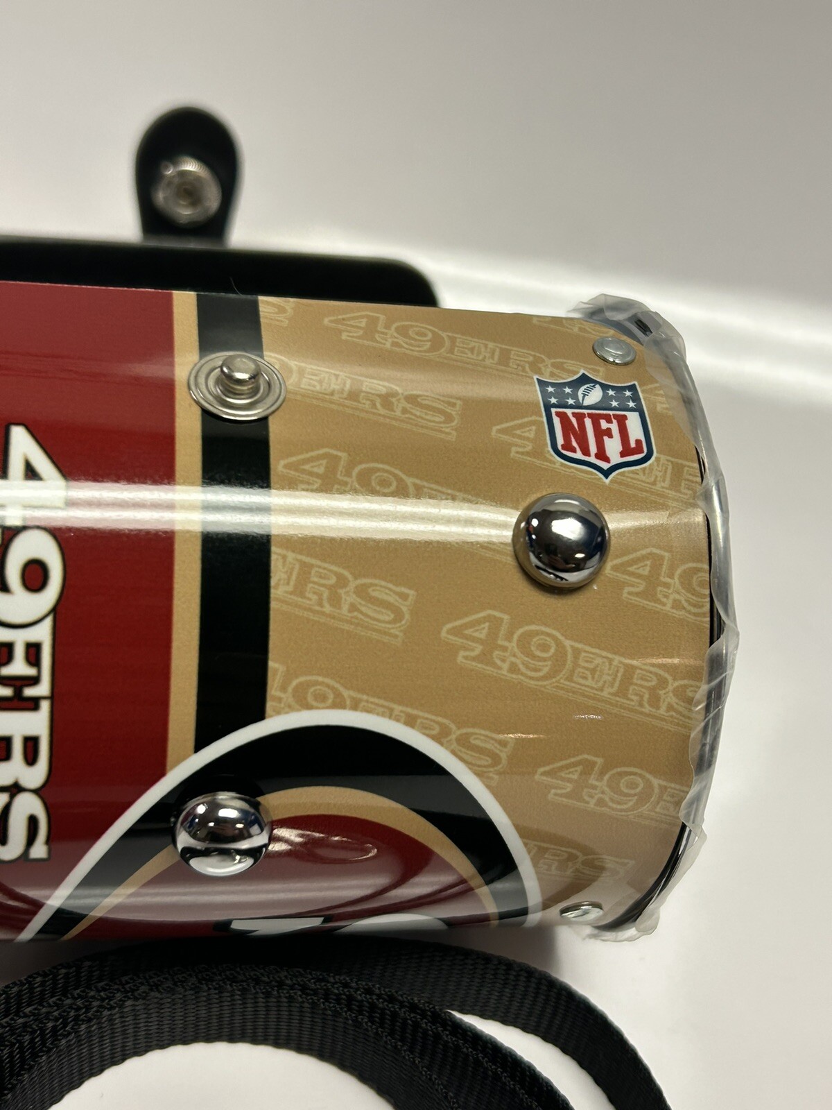 San Francisco 49ers NFL Cylinder NWT Earth Friendly Made in USA Metal Purse
