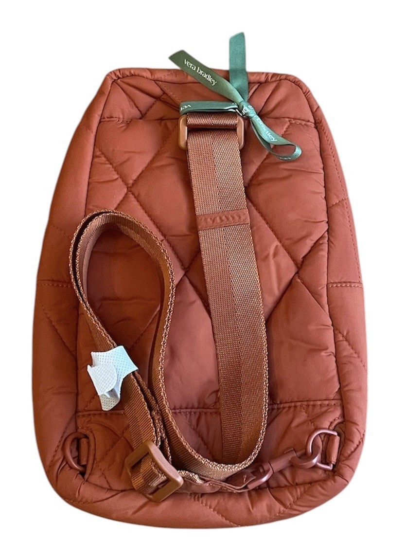 NWT Vera Bradley Featherweight Lorman Sling Backpack Potter’s Clay