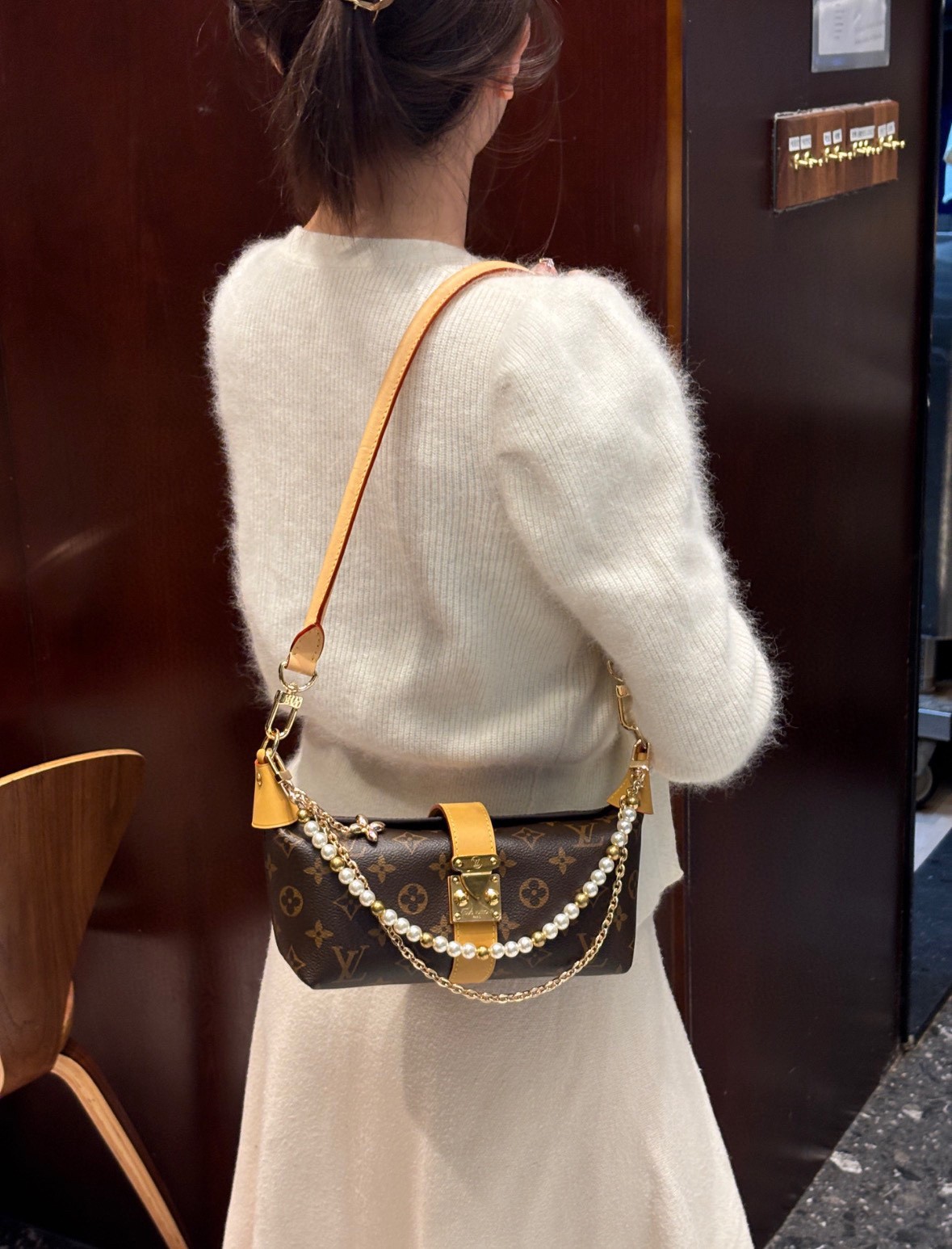 Louis Vuitton POCHETTE MIA Canvas shoulder Luxury Monogram bag for Women