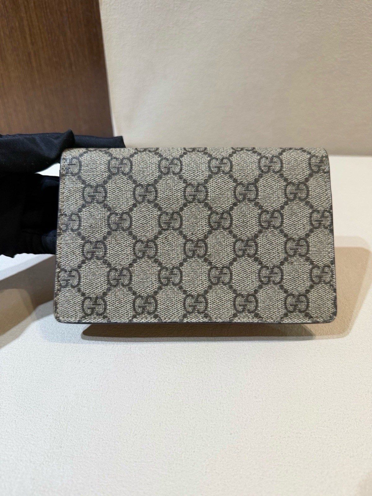Authentic Gucci Dionysus GG Supreme Wallet On Chain Mini Shoulder Bag
