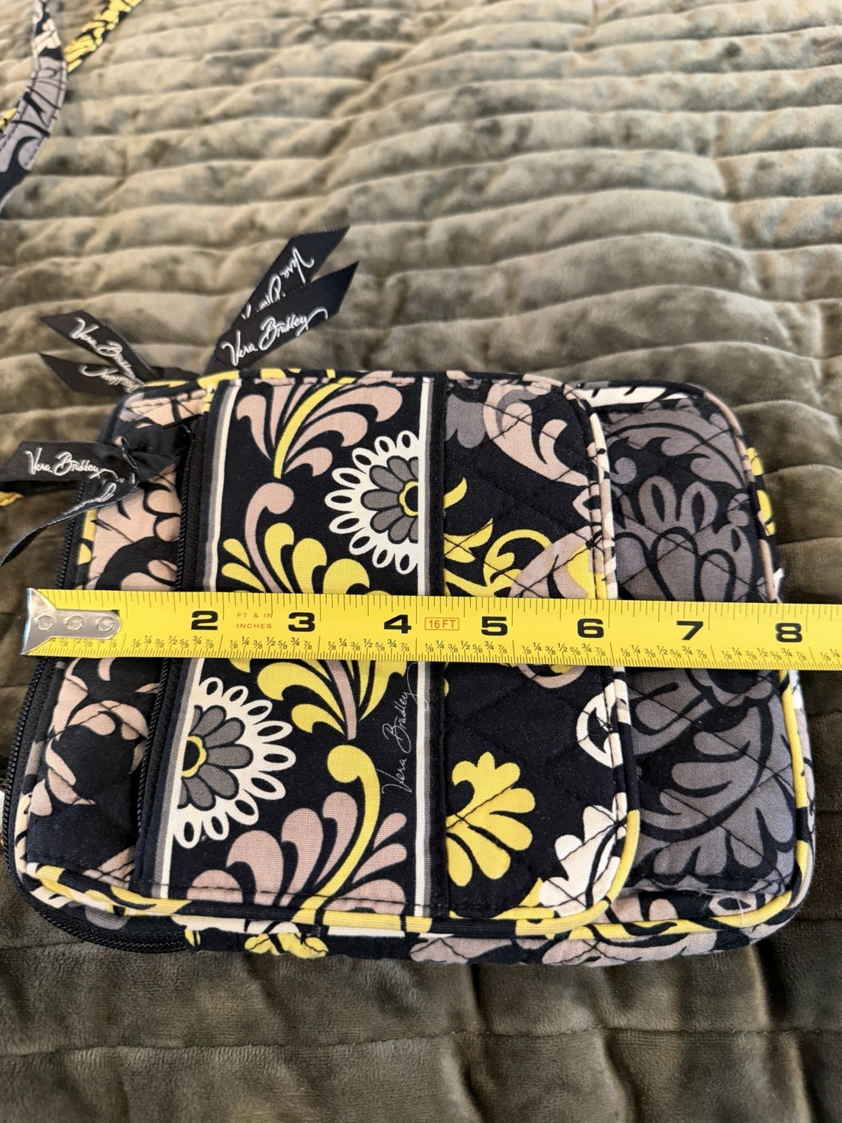 Vera Bradley Floral Crossbody Purse Zip/Magnetic Pockets Detachable Strap