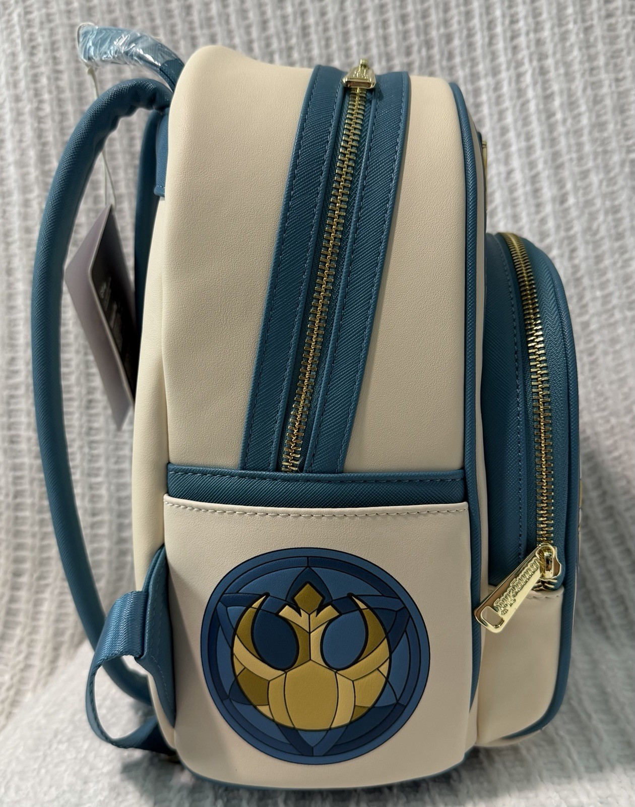 NWT Loungefly Star Wars R2-D2 Stained Glass Mini Backpack & Wallet Set