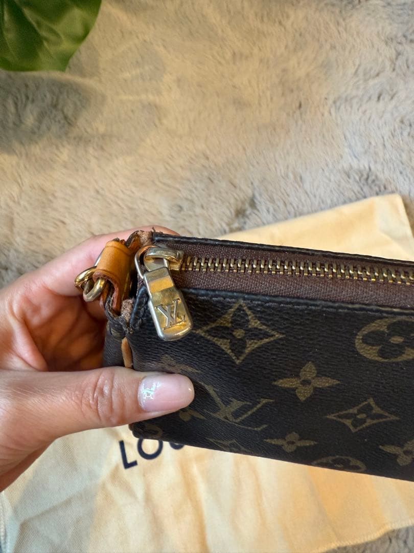LOUIS VUITTON Monogram Eva Shoulder Bag M95567 LV Auth