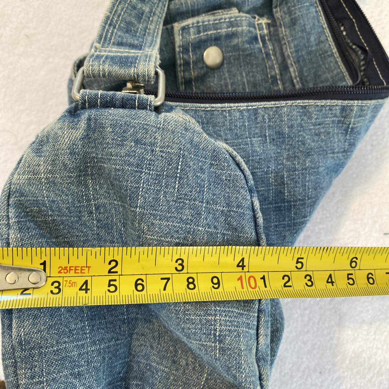 Denim Jeans Tote Bag Purse Vintage Y2k Pockets Clean Blue Jeans