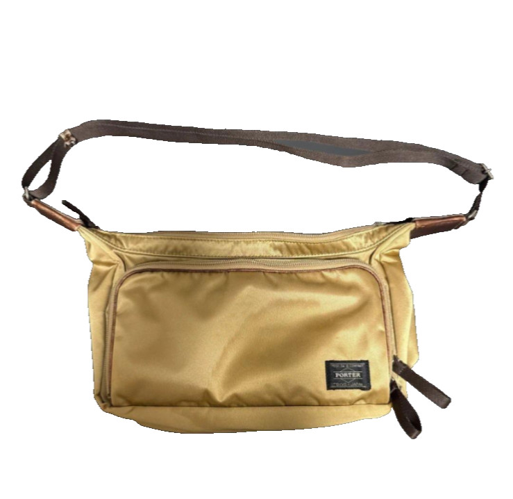 YOSHIDA PORTER Shoulder Bag Beige Made in Japan