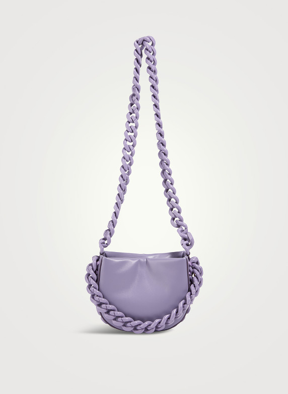 Stella McCartney Frayme Puffer Crossbody – Grape