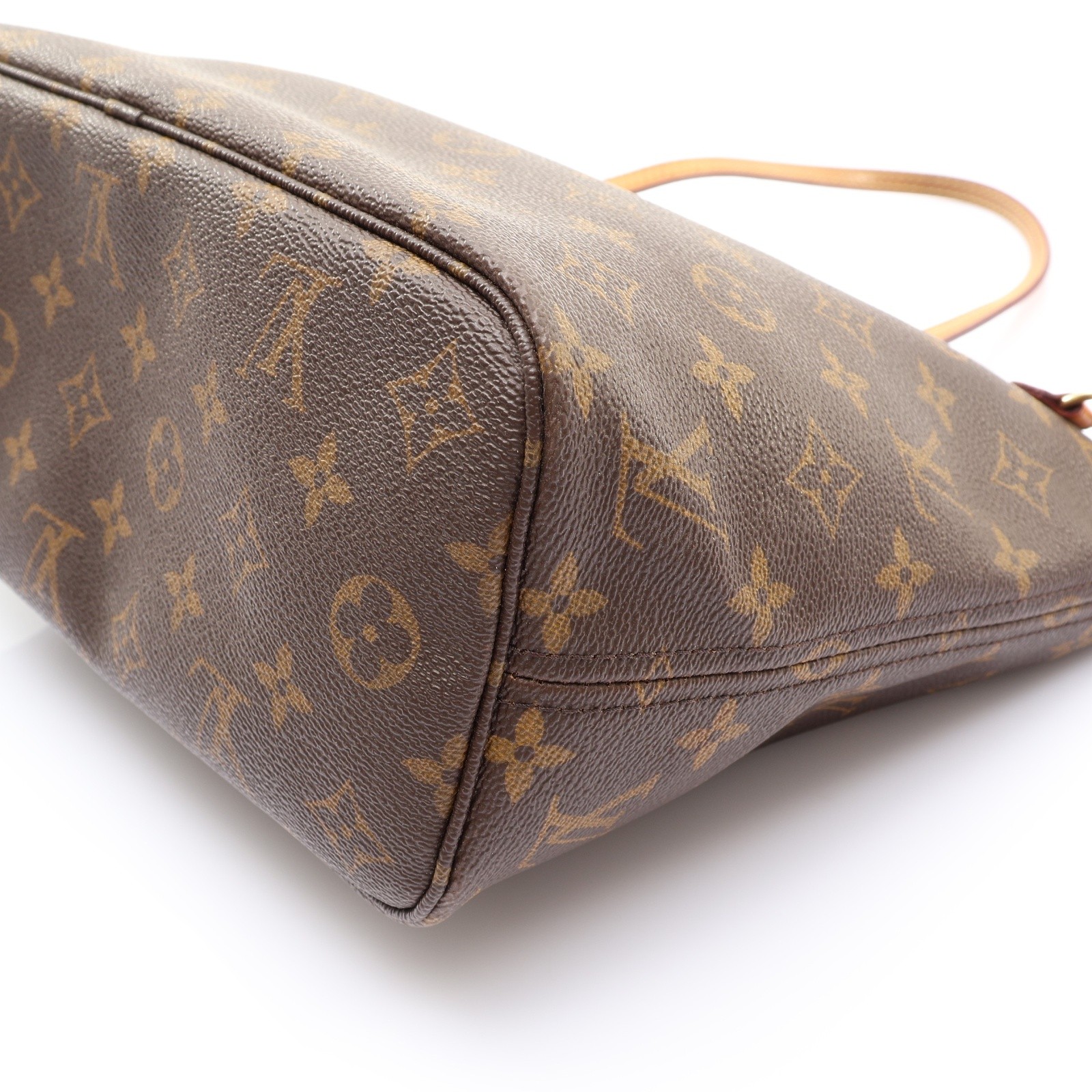 LOUIS VUITTON Neverfull PM Monogram Canvas Brown Shoulder Tote Bag M40155
