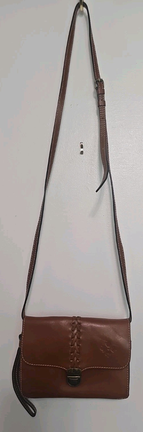 Patricia Nash Bianco Crossbody Organizer Tan