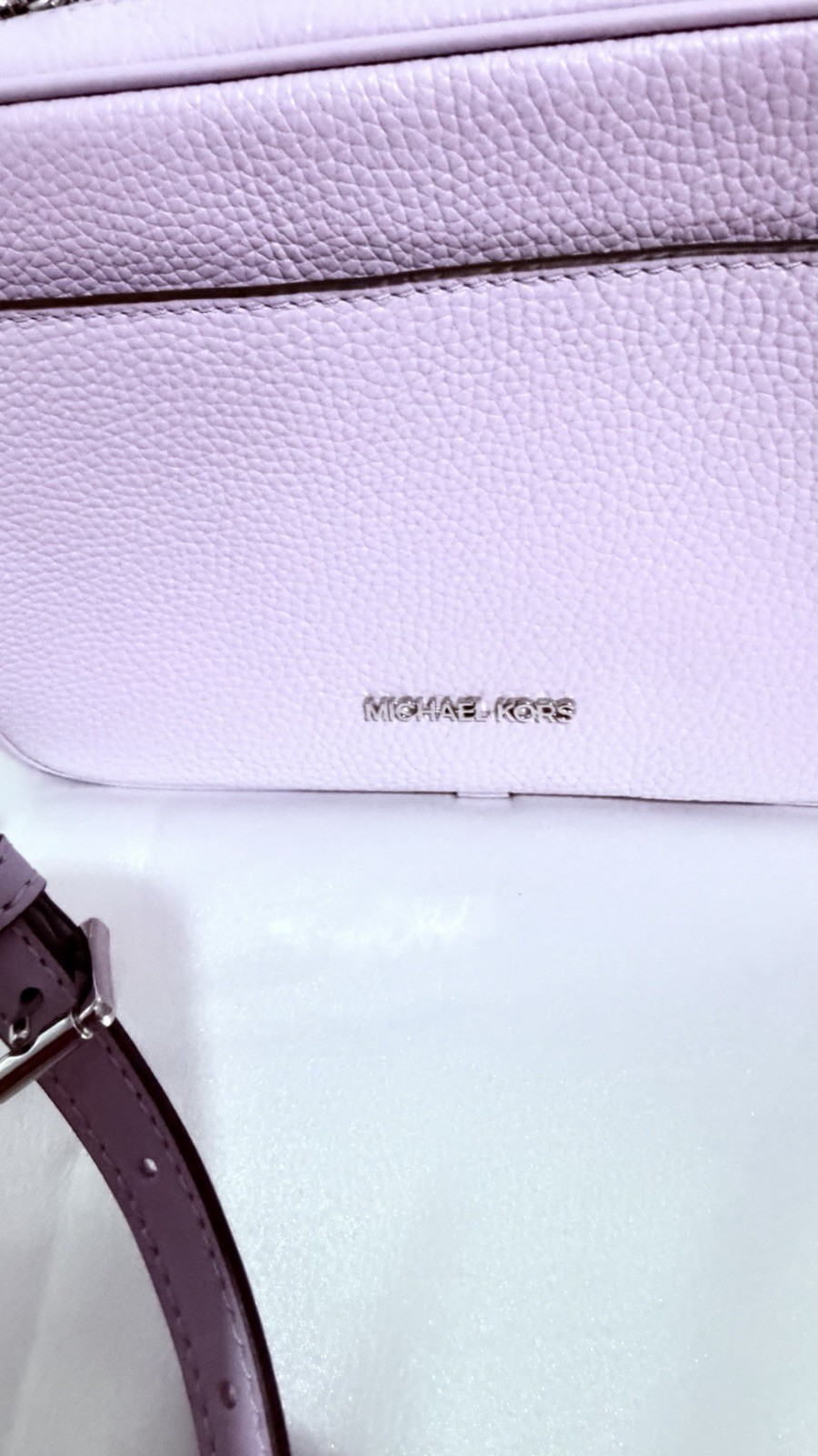 Michael Kors Jet Set Travel Large Camera Crossbody Xbody Bag Light Purple New