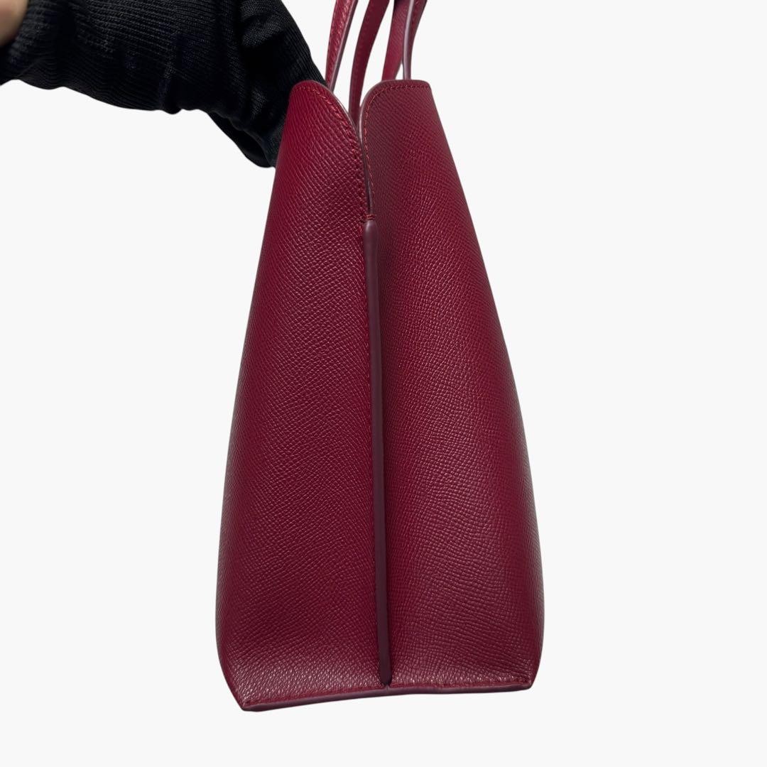 Furla Vittoria Red Handbag Tote Bag Japan Condition Used 0610296