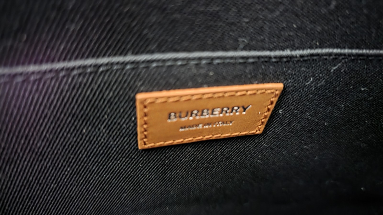 Burberry Medium Leather Book Tote Bag