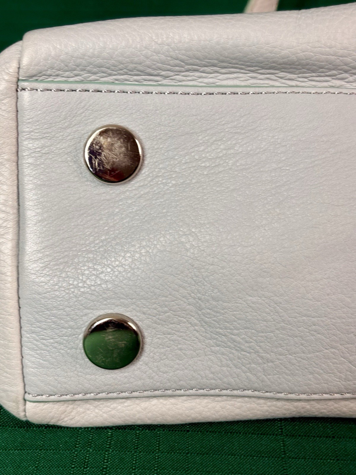 Fossil Light Blue Sydney Zip Bag/ Convertible Sachel Shoulder Bag/ Crossbody