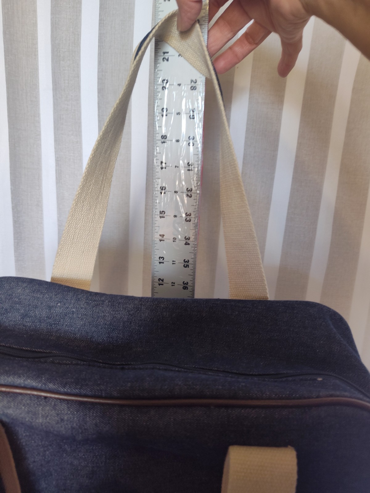 Bath and Body Works Blue Denim Travel Shoulder Bag Tote 14x12x6 Inches
