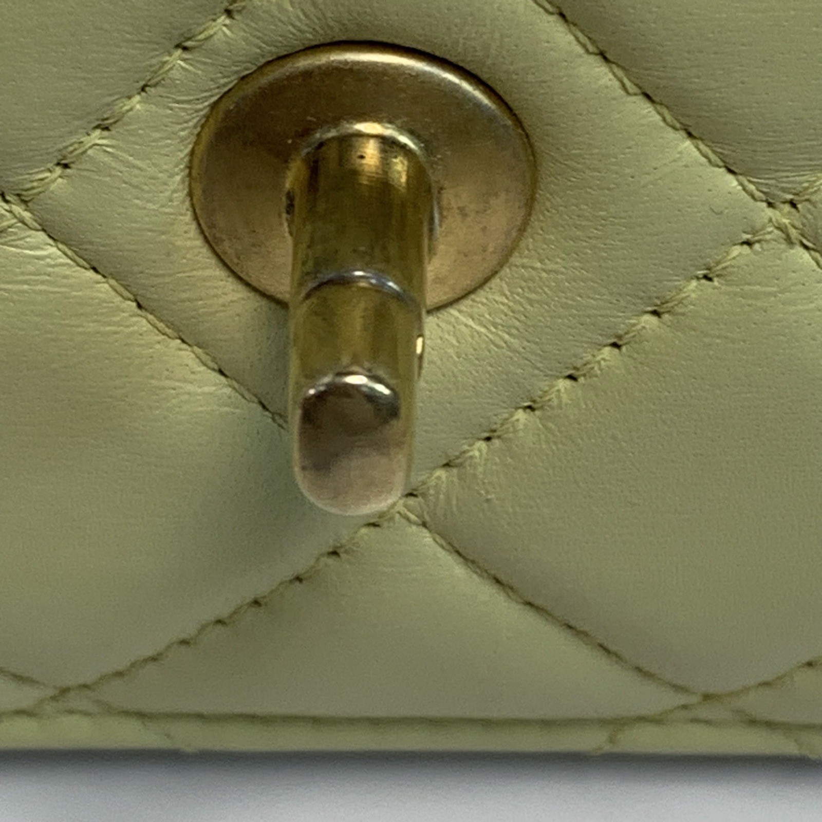 CHANEL CF WOC 19cm Yellow Lambskin Crossbody Bag