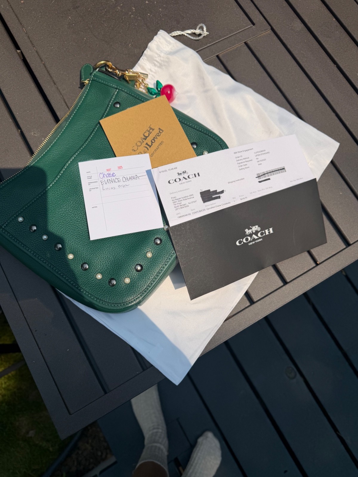 RE-LOVED COACH Green Chaise Crossbody – ONE OF A KIND