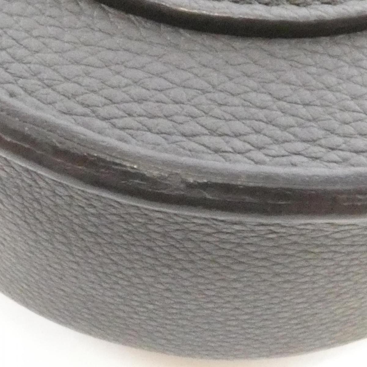 Celine Trotter Small Shoulder Bag Gray Calfskin Leather Gold Hardware