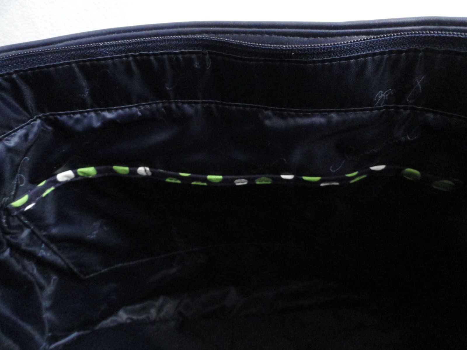 Vera Bradley Lucky Dots Trapeze Tote Purse Bag
