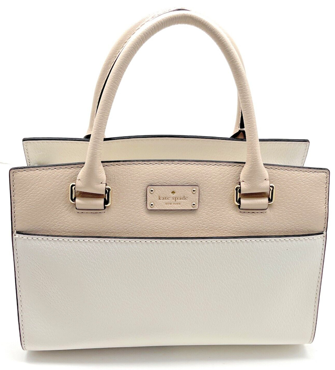 Kate Spade Grove Street Small Caley Satchel Cement & Beige MSRP $329