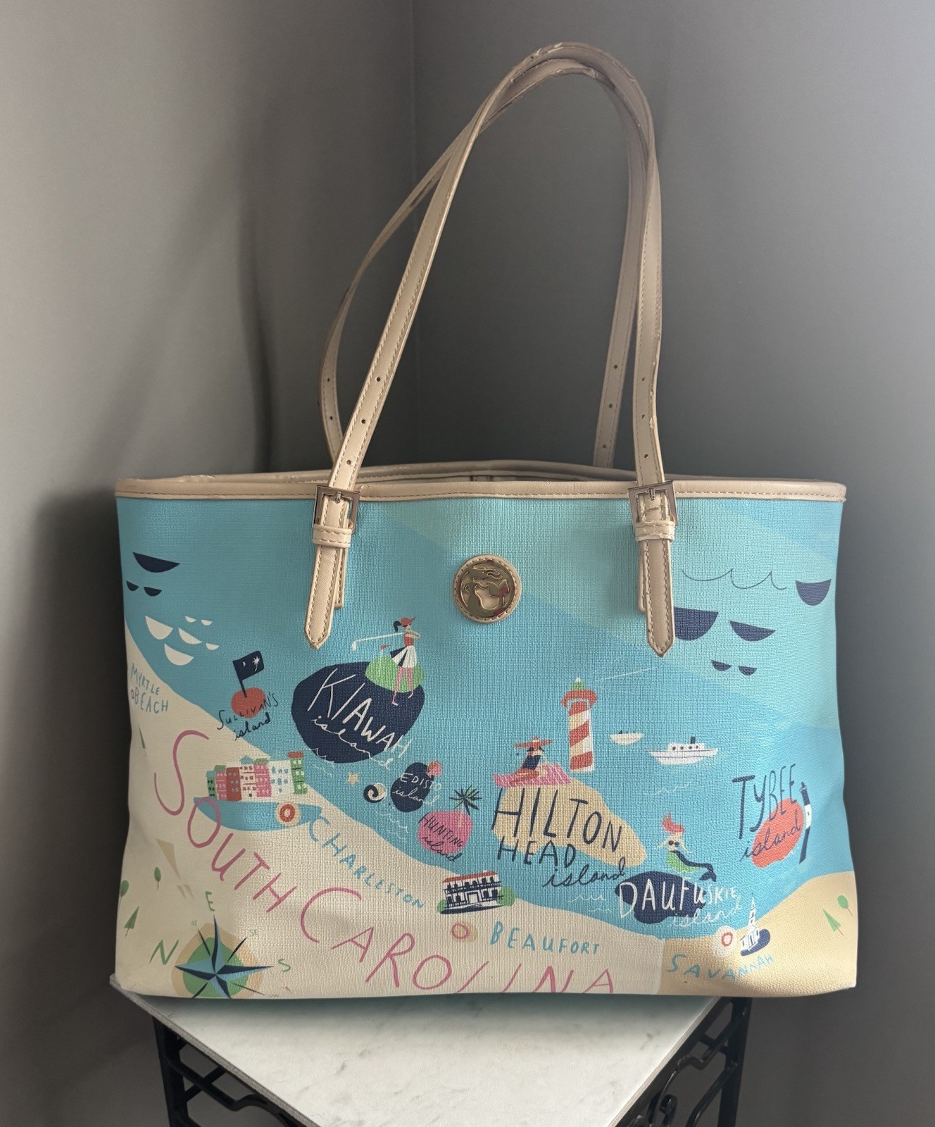 SPARTINA 449 Tote Sea Islands Florida Georgia South Carolina Bag Purse 🔥🔥