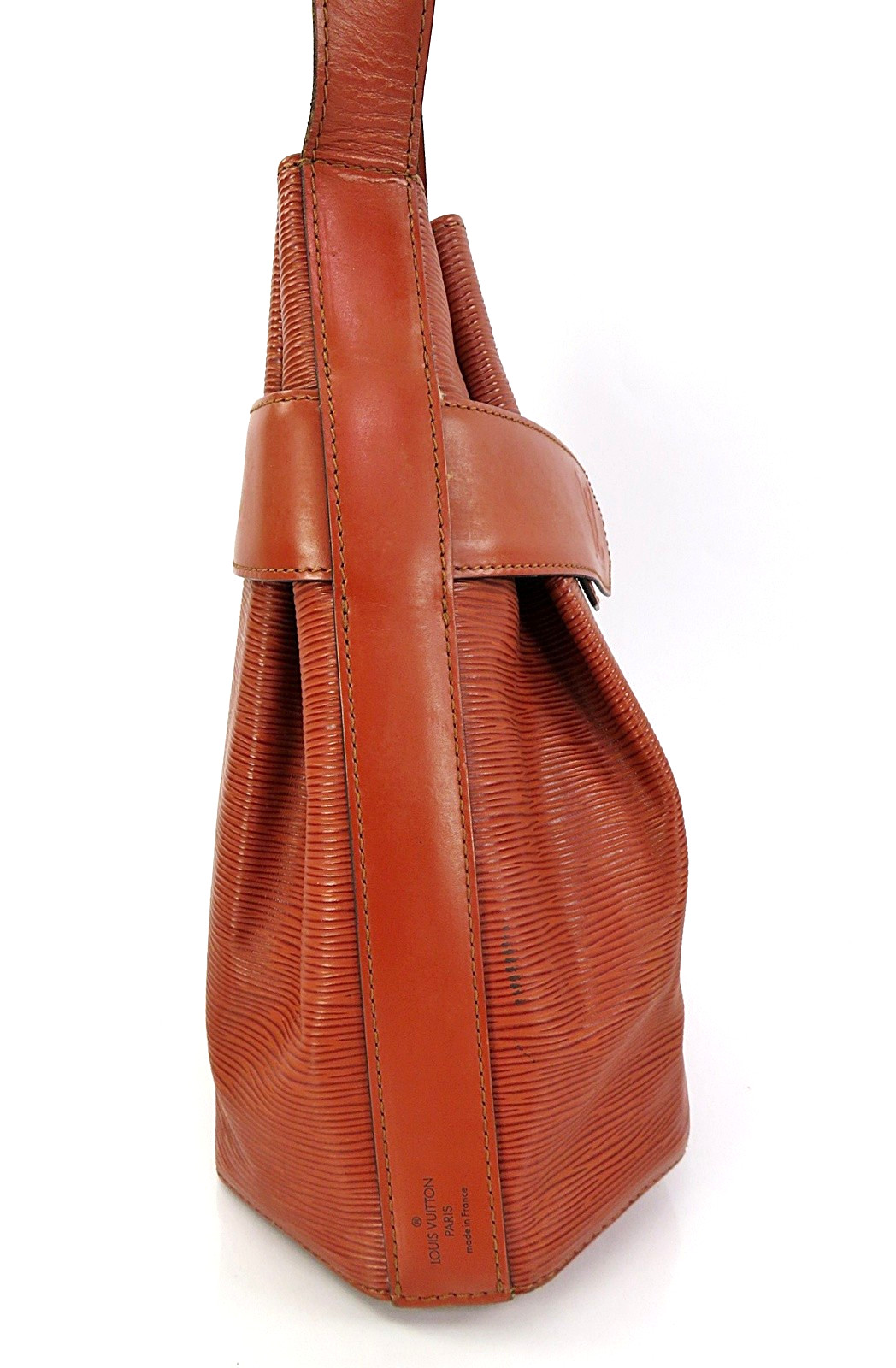 Auth LOUIS VUITTON Sac D’Paule Brown Epi Leather PM Shoulder Bag Purse #64358