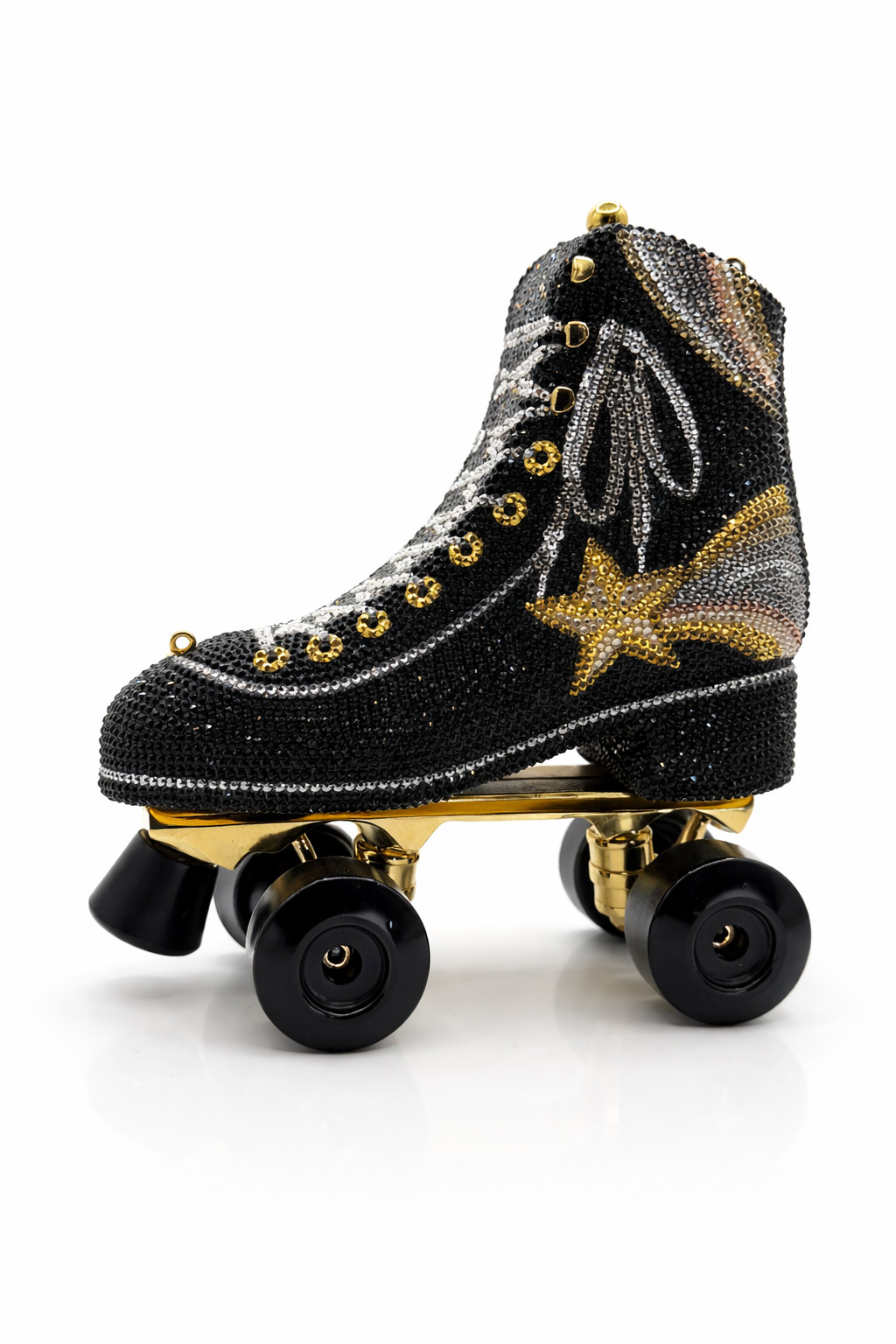 Judith Leiber Couture Roller Skate Crystal Minaudiere Rare Collectible