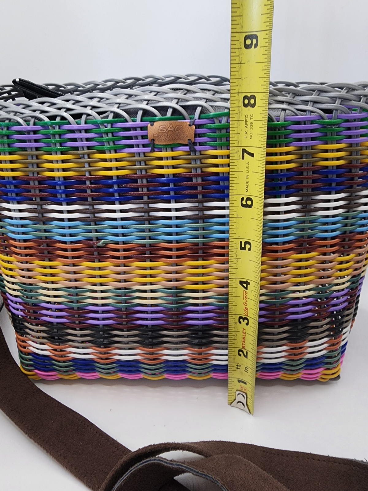 SÄQ Handwoven Recycled Plastic Crossbody Bag Guatemala Artisan Boho Eco Friendly