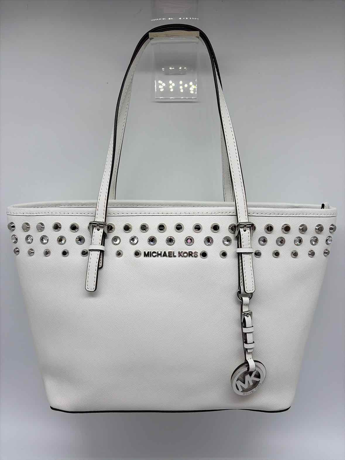 Pre-Owned MICHAEL Michael Kors White Tote Tote Bag