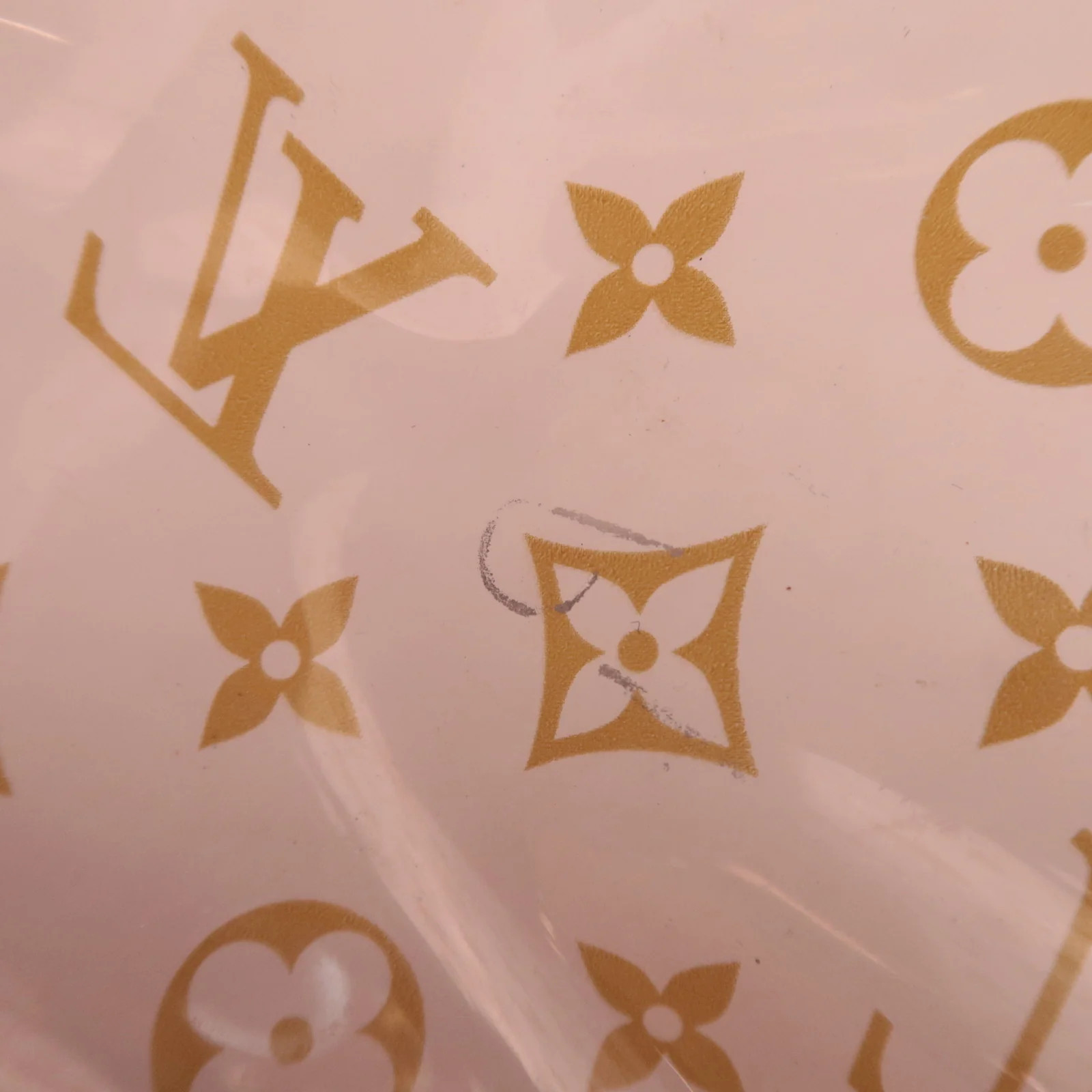 Louis Vuitton Monogram Vinyl Cabas Cruise Tote bag Gold HDW M50500 Authentic