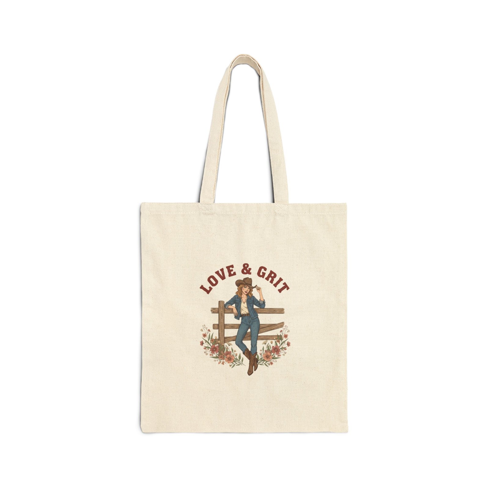 Western Cowgirl Tote Bag Country Girl Canvas Bag Boho Vintage Reusable Gift