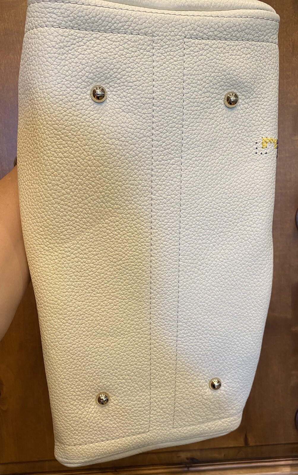 CAROLINA HERRERA LIMITED EDITION EMBROIDERED ANDY 10 LEATHER HANDBAG