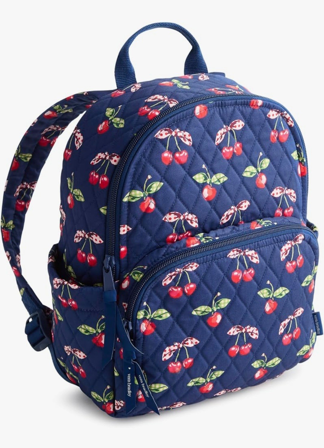 NEW Vera Bradley Small 9L Banbury Backpack, Cherry Picking, Premium Cotton.