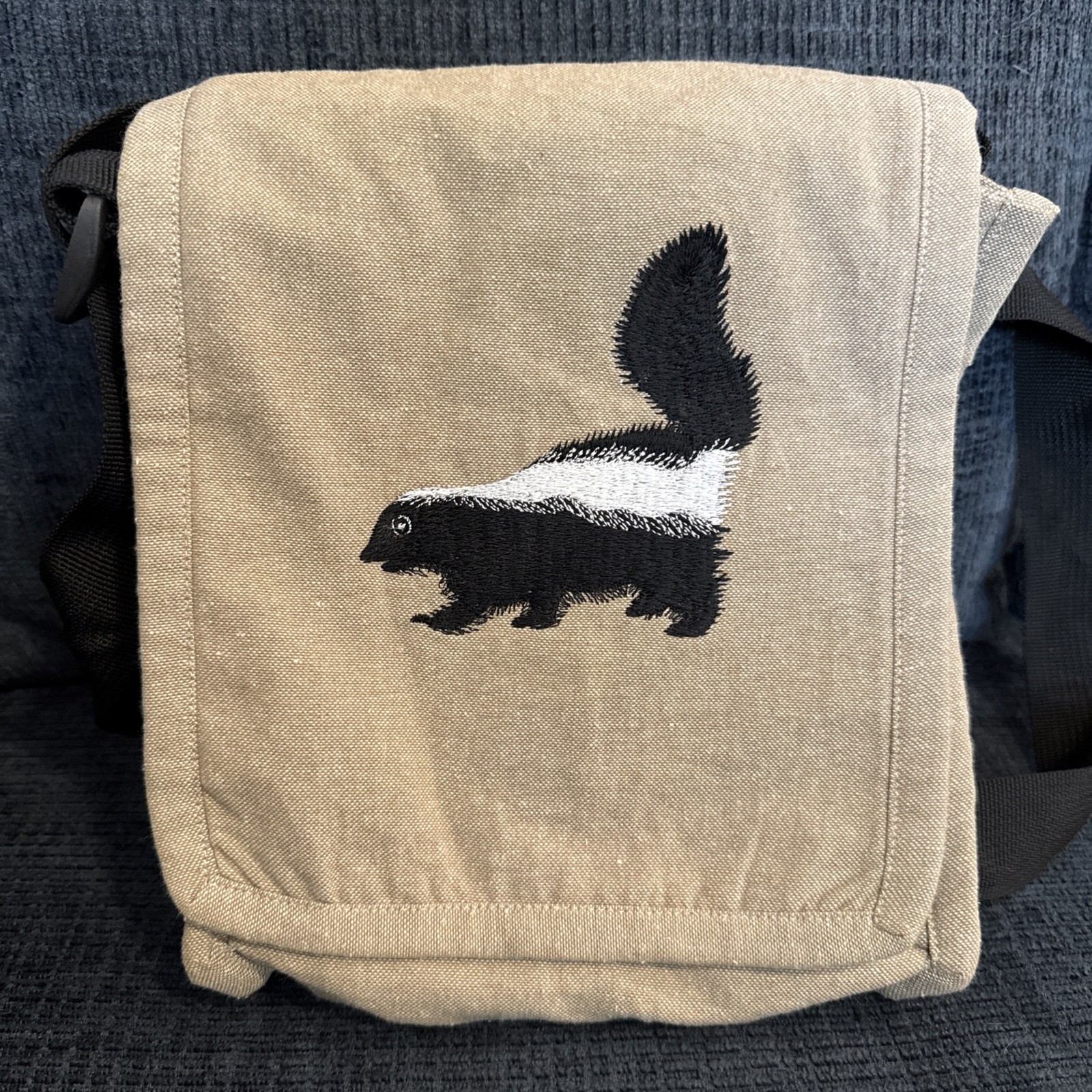 Nepal Skunk Purse 100% Cotton Handbag Local Women’s Handicrafts